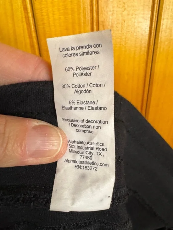 Alphalete Black Slim-Fit Joggers - Picture 9 of 9